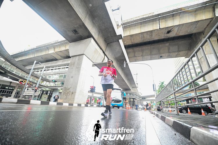 Race photo from Smartfren Run 2024