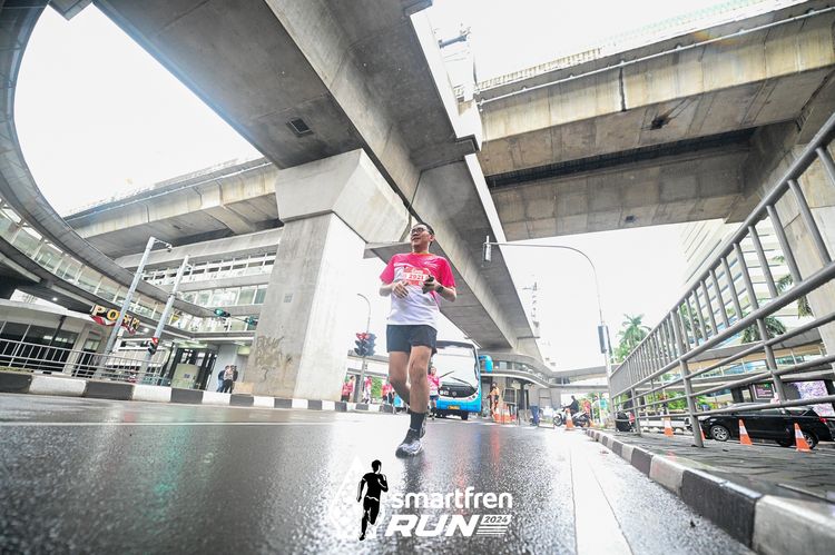 Race photo from Smartfren Run 2024