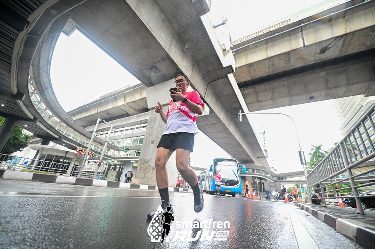 Race photo from Smartfren Run 2024