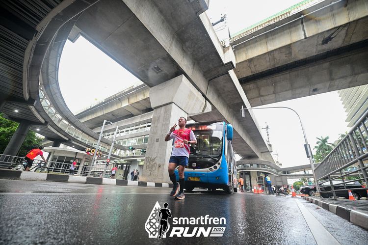 Race photo from Smartfren Run 2024