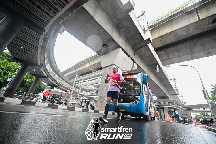 Race photo from Smartfren Run 2024