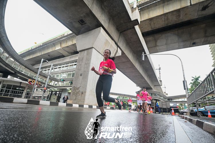 Race photo from Smartfren Run 2024