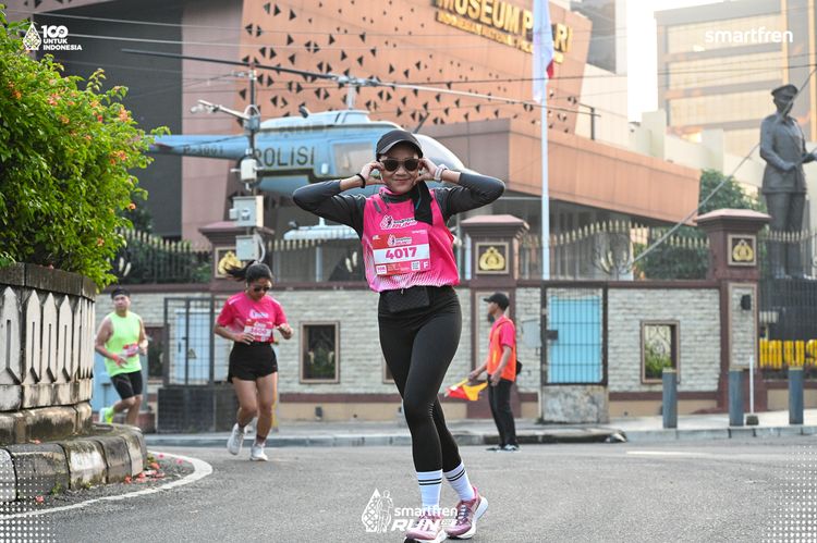 Race photo from Smartfren Run 2025 