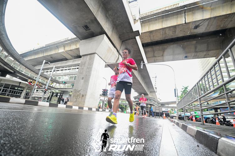 Race photo from Smartfren Run 2024
