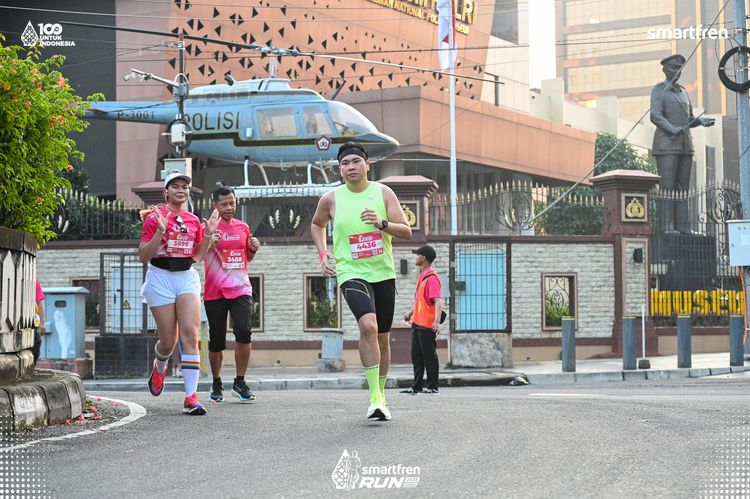 Race photo from Smartfren Run 2025 