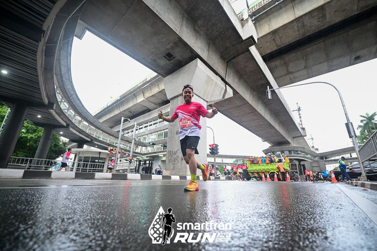 Race photo from Smartfren Run 2024
