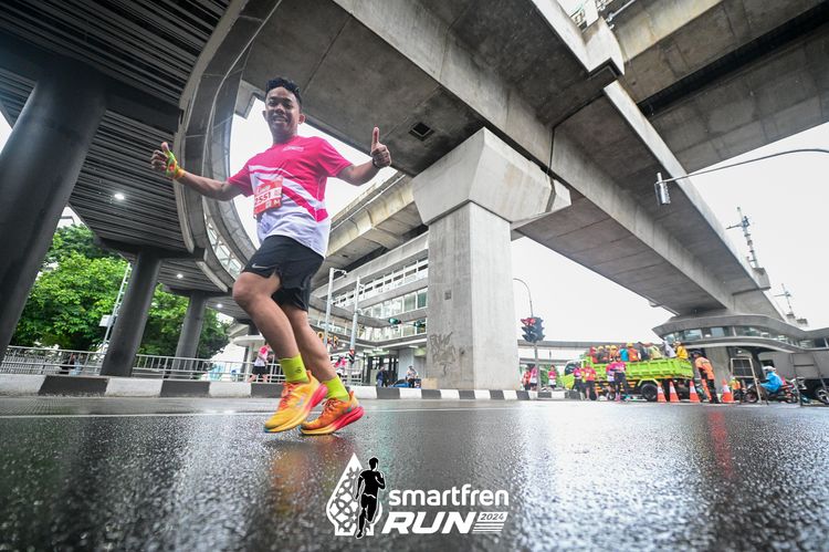 Race photo from Smartfren Run 2024