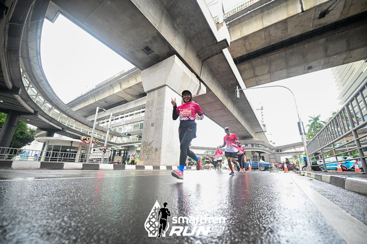Race photo from Smartfren Run 2024