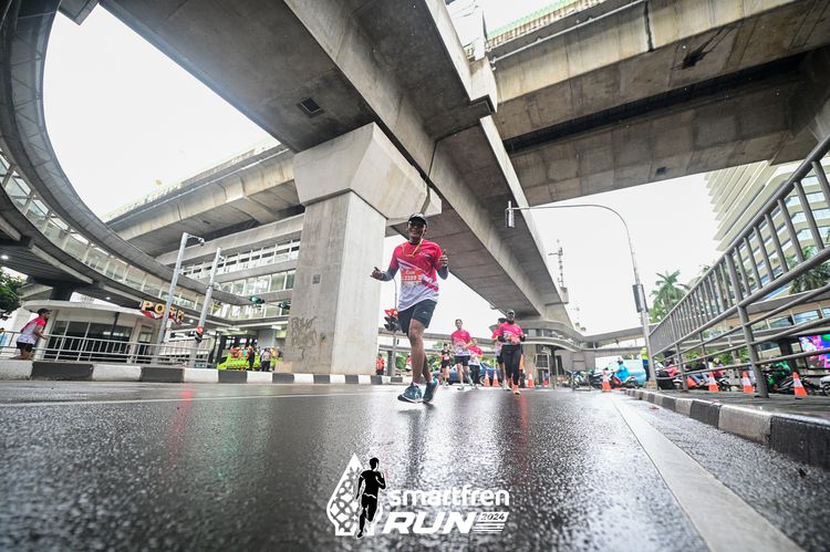 Race photo from Smartfren Run 2024
