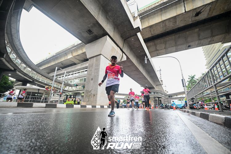 Race photo from Smartfren Run 2024