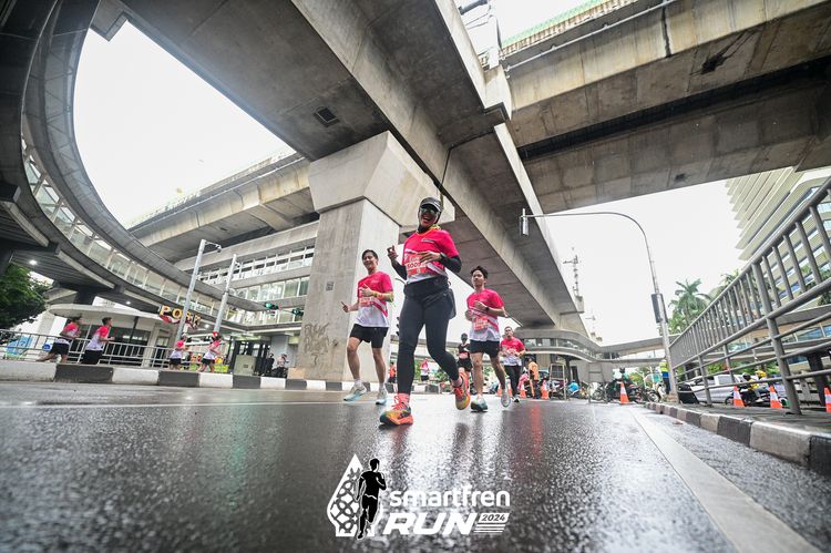 Race photo from Smartfren Run 2024