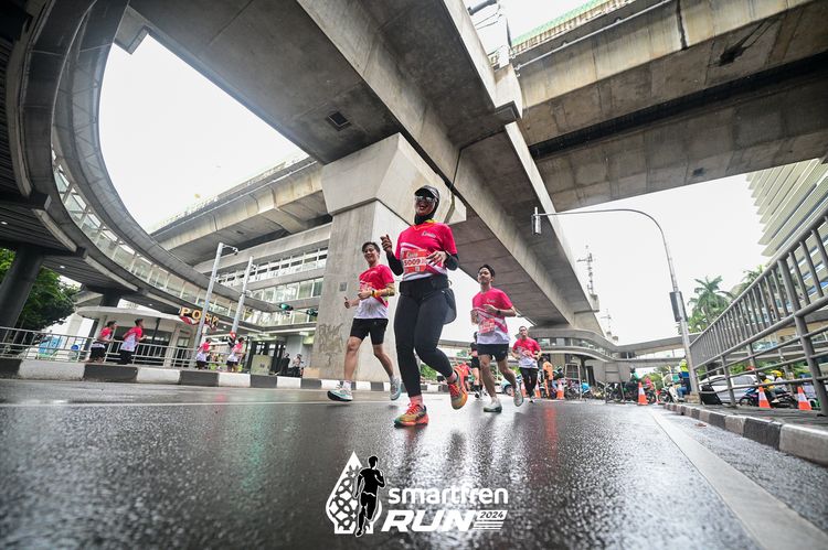 Race photo from Smartfren Run 2024