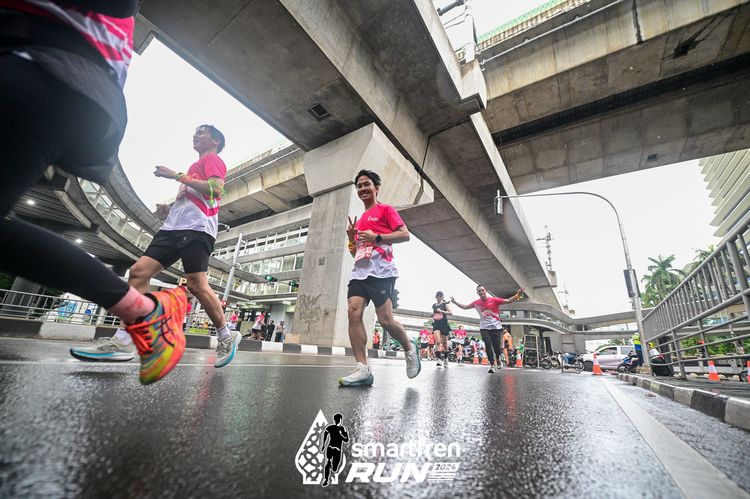 Race photo from Smartfren Run 2024