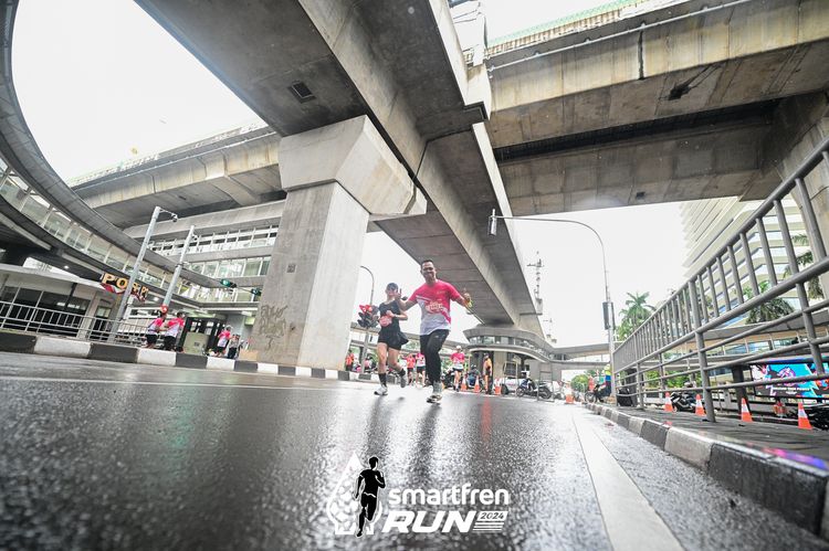 Race photo from Smartfren Run 2024