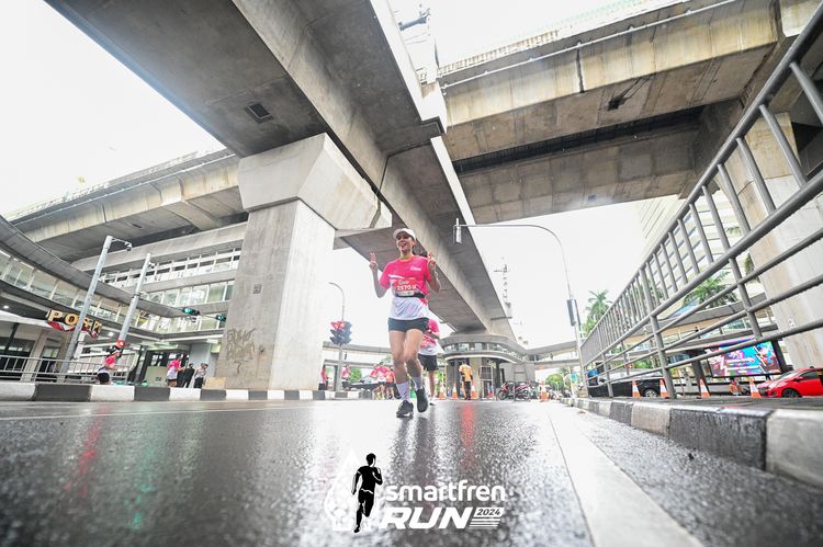 Race photo from Smartfren Run 2024