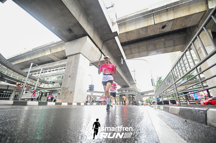 Race photo from Smartfren Run 2024