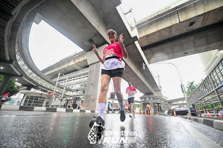 Race photo from Smartfren Run 2024