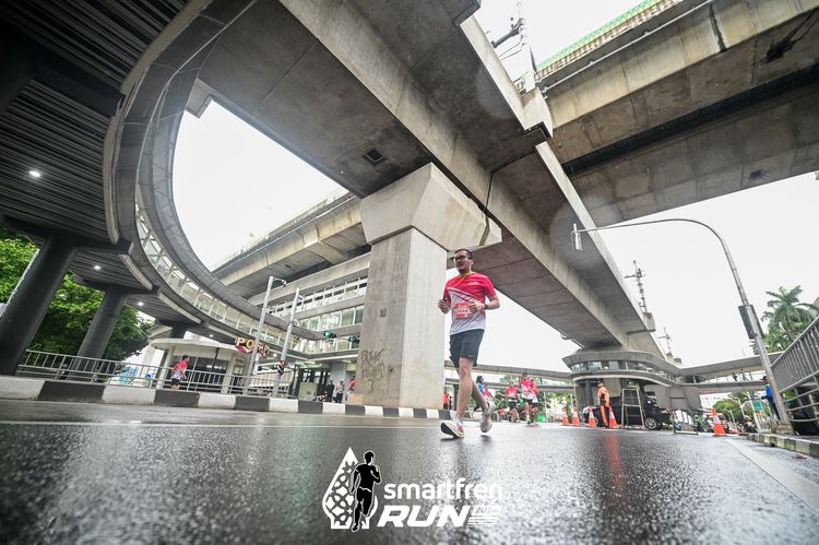 Race photo from Smartfren Run 2024