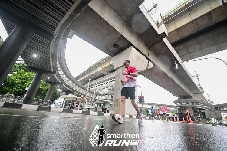 Race photo from Smartfren Run 2024