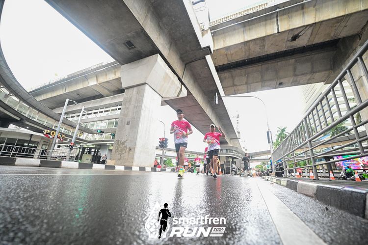 Race photo from Smartfren Run 2024