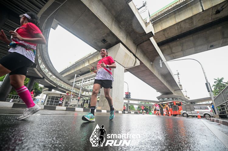 Race photo from Smartfren Run 2024
