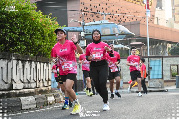 Race photo from Smartfren Run 2025 