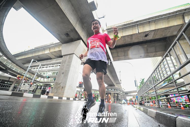 Race photo from Smartfren Run 2024