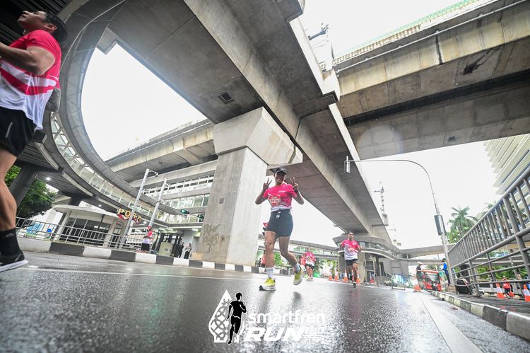 Race photo from Smartfren Run 2024