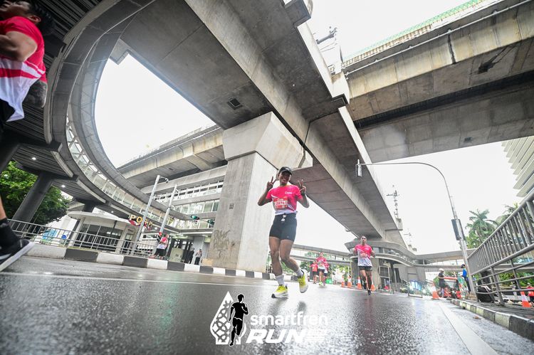 Race photo from Smartfren Run 2024