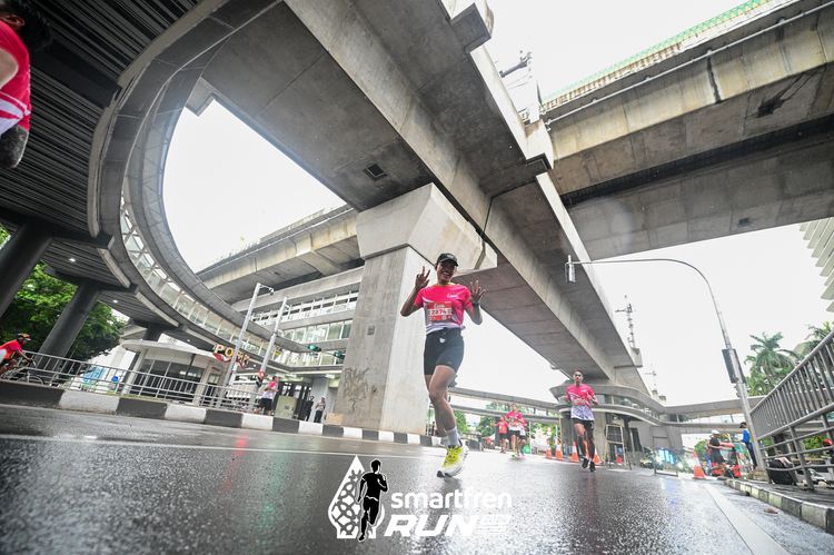 Race photo from Smartfren Run 2024