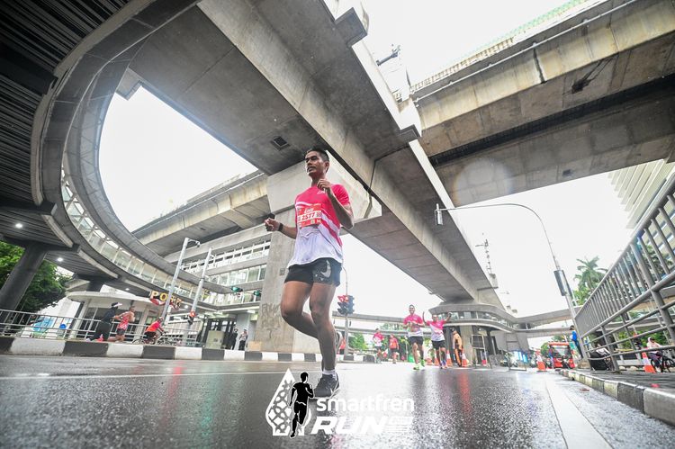 Race photo from Smartfren Run 2024