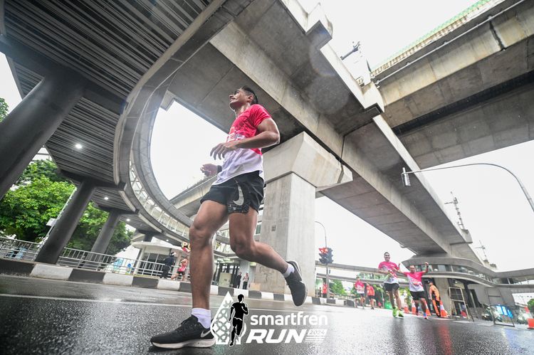 Race photo from Smartfren Run 2024