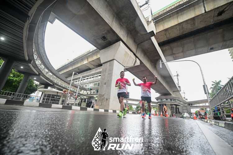 Race photo from Smartfren Run 2024