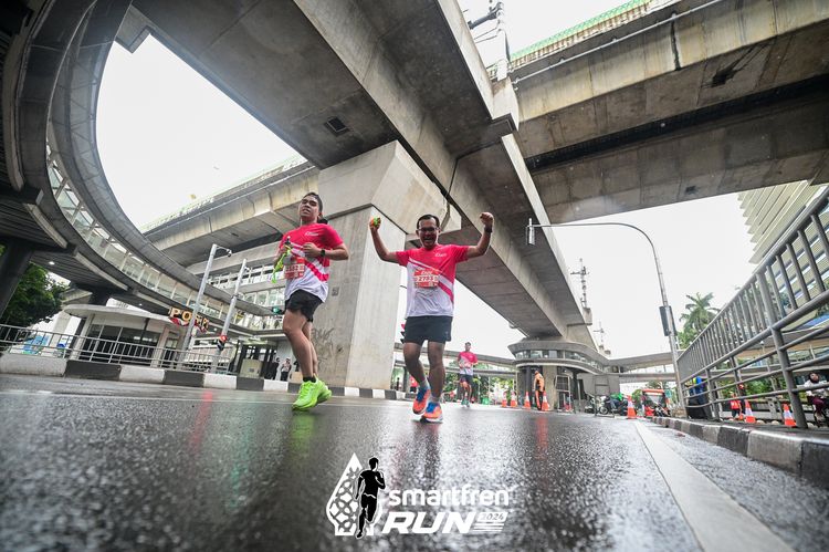 Race photo from Smartfren Run 2024