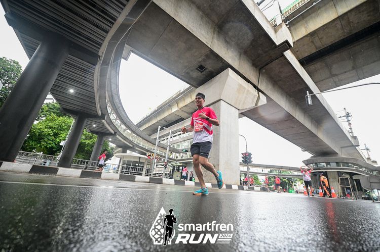 Race photo from Smartfren Run 2024