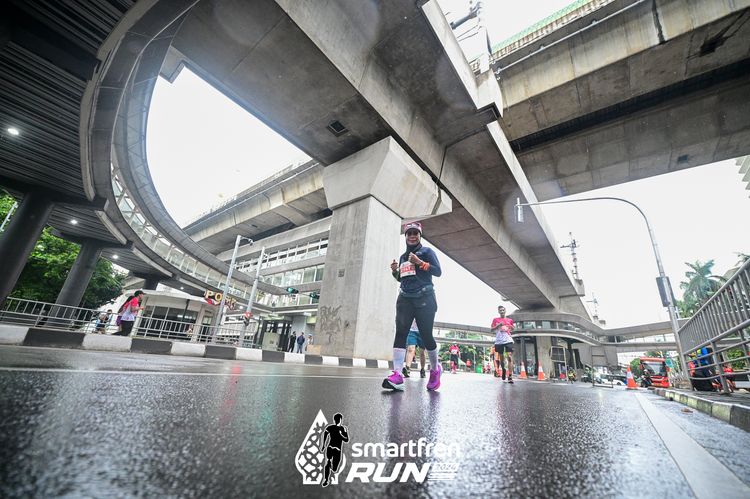 Race photo from Smartfren Run 2024