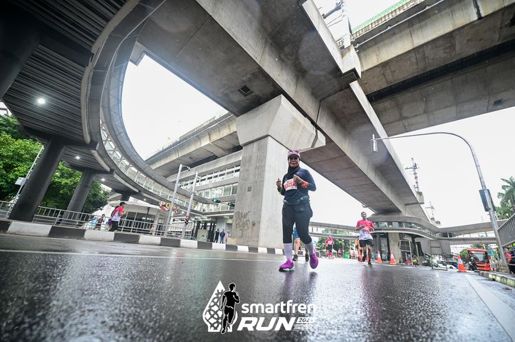 Race photo from Smartfren Run 2024