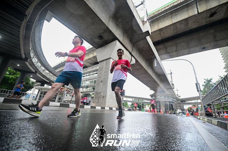 Race photo from Smartfren Run 2024