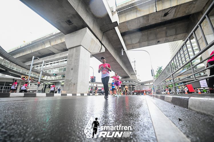 Race photo from Smartfren Run 2024