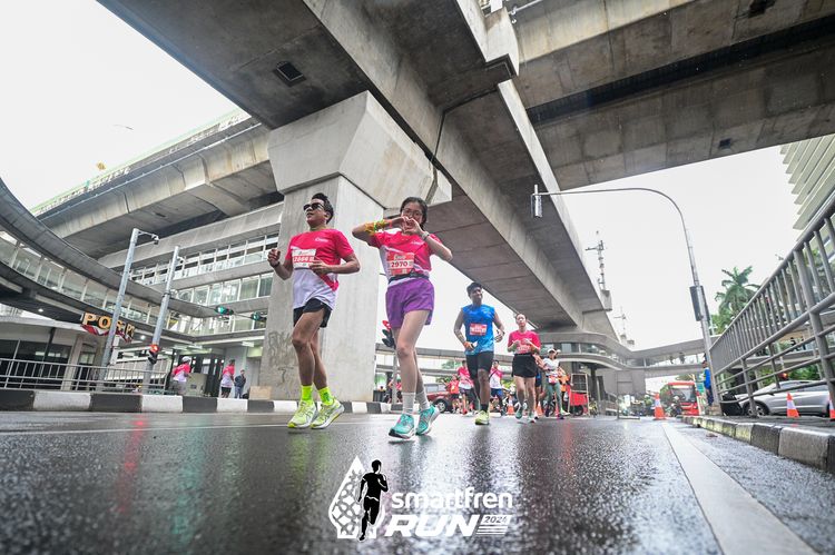 Race photo from Smartfren Run 2024