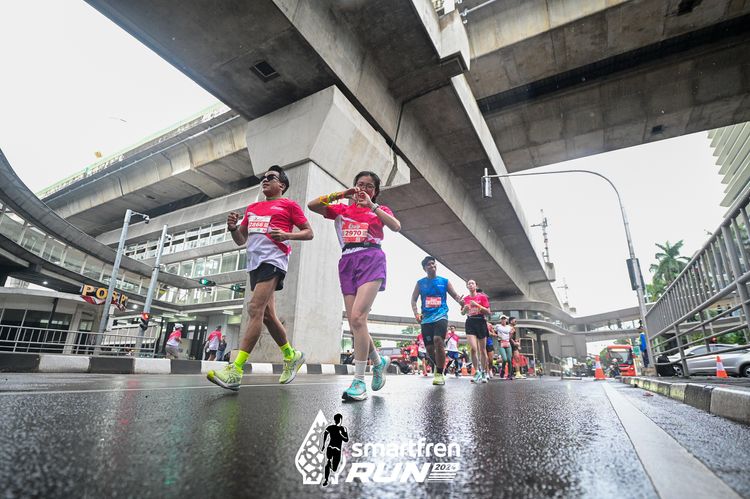 Race photo from Smartfren Run 2024