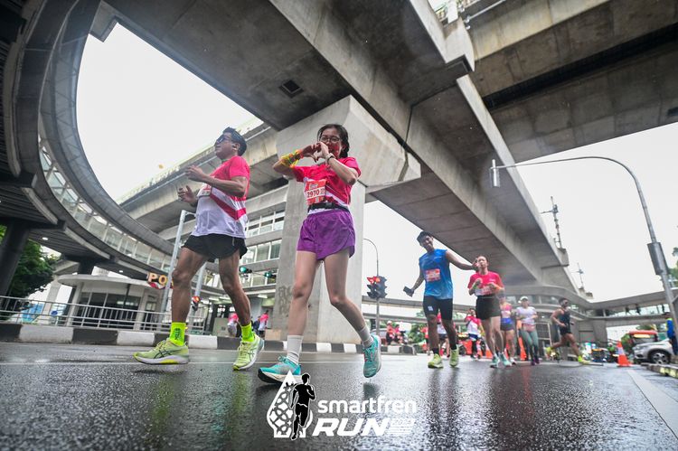 Race photo from Smartfren Run 2024