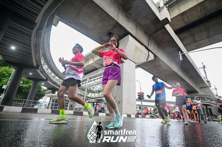 Race photo from Smartfren Run 2024