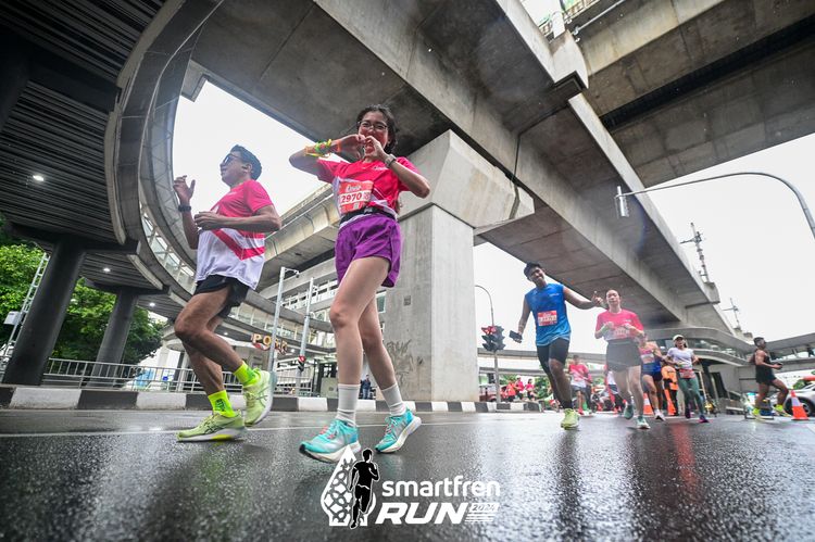 Race photo from Smartfren Run 2024