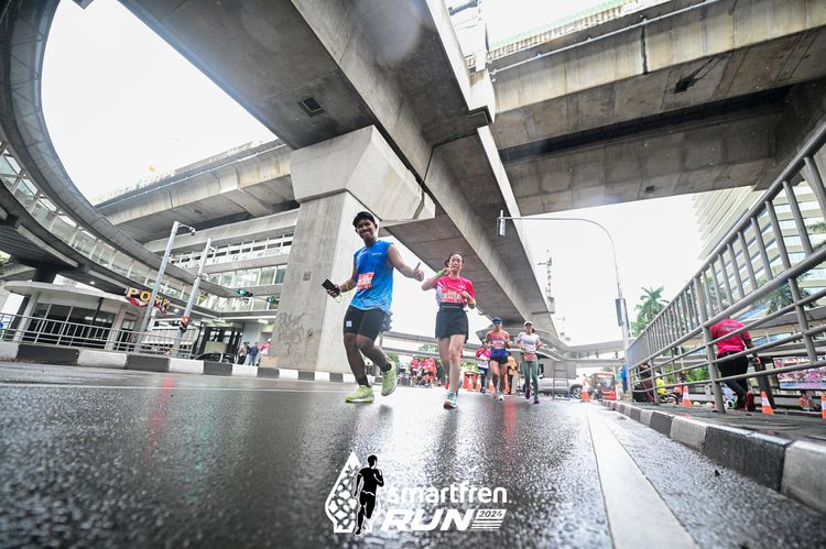 Race photo from Smartfren Run 2024