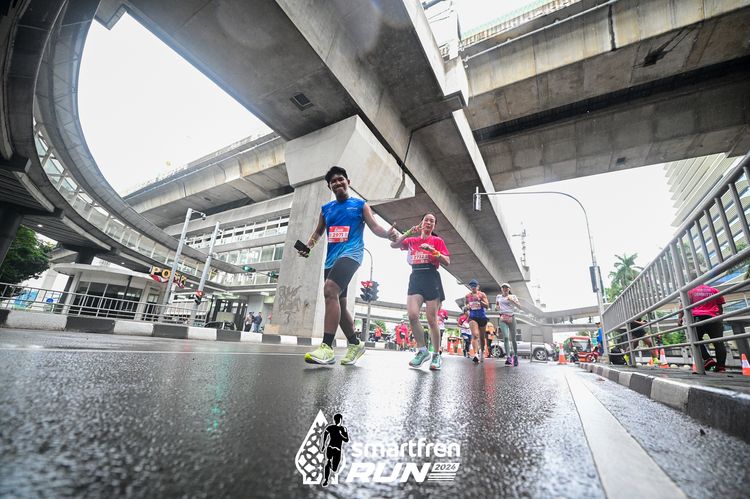 Race photo from Smartfren Run 2024