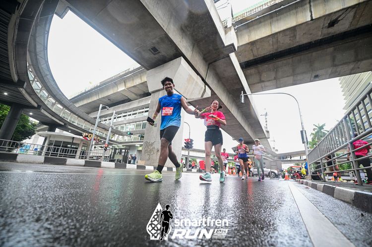Race photo from Smartfren Run 2024