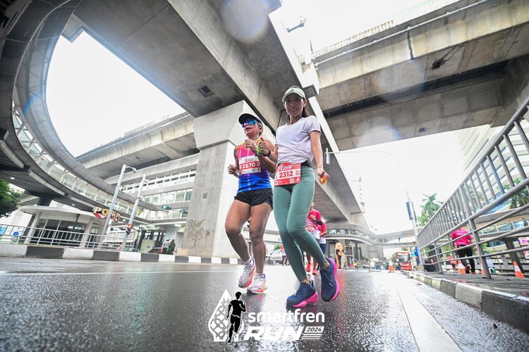Race photo from Smartfren Run 2024