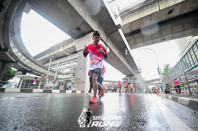 Race photo from Smartfren Run 2024