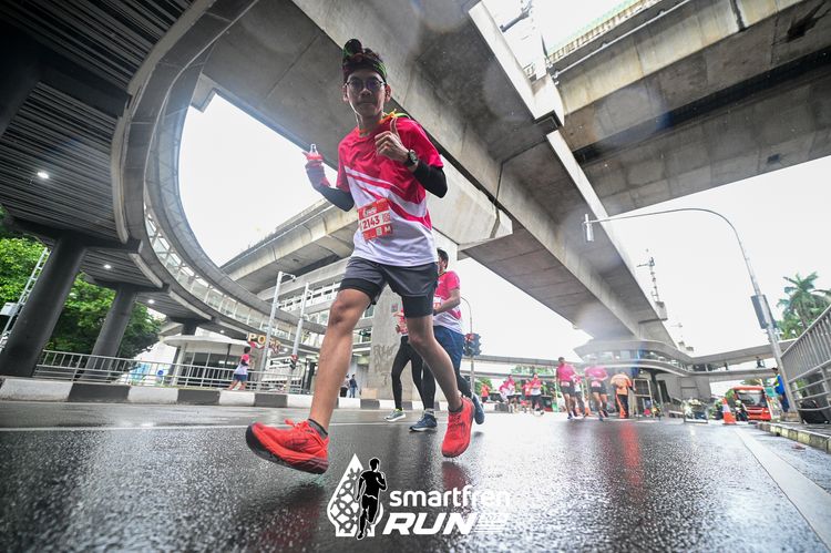 Race photo from Smartfren Run 2024